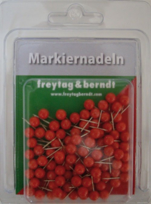 Markiernadeln, Rot - 