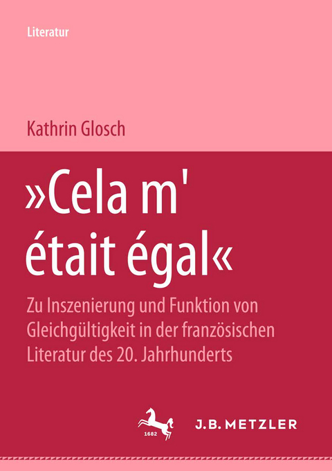 "Cela m'était égal" - Kathrin Glosch