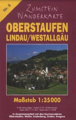 Zumstein Wanderkarte Oberstaufen Lindau/Westallgäu