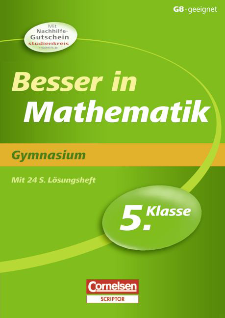 Besser in der Sekundarstufe I - Gymnasium / 5. Schuljahr - Übungsbuch mit separatem Lösungsheft (24 S.) - Fritz Kammermeyer, Roland Zerpies