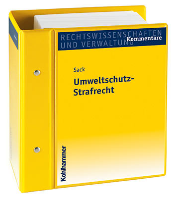 Umweltschutz-Strafrecht - Hans-Jürgen Sack