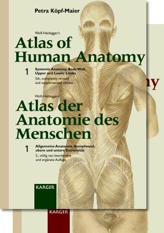 Wolf-Heidegger's Atlas of Human Anatomy /Wolf-Heideggers Atlas der Anatomie des Menschen. Complete set. Latin Nomenclature - G Wolf-Heidegger