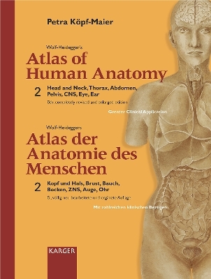 Wolf-Heidegger's Atlas of Human Anatomy /Wolf-Heideggers Atlas der Anatomie des Menschen. Latin nomenclature. Volume 1 + 2 (Complete Set) - P Köpf-Maier