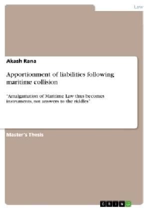 Apportionment of liabilities following maritime collision - Akash Rana