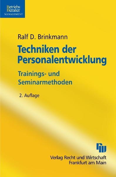 Techniken Der Personalentwicklung Von Ralf D Brinkmann | ISBN 978-3 ...