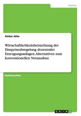 Wirtschaftlichkeitsbetrachtung der Einspeiseabregelung dezentraler Erzeugungsanlagen. Alternativen zum konventionellen Netzausbau - Stefan JÃ¼tte