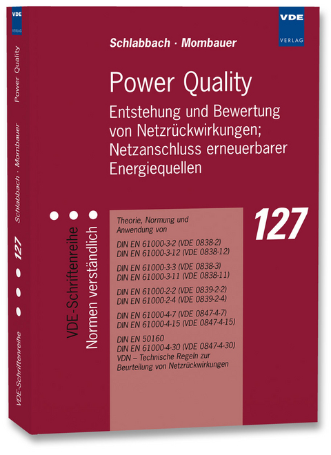 Power Quality - Jürgen Schlabbach, Wilhelm Mombauer