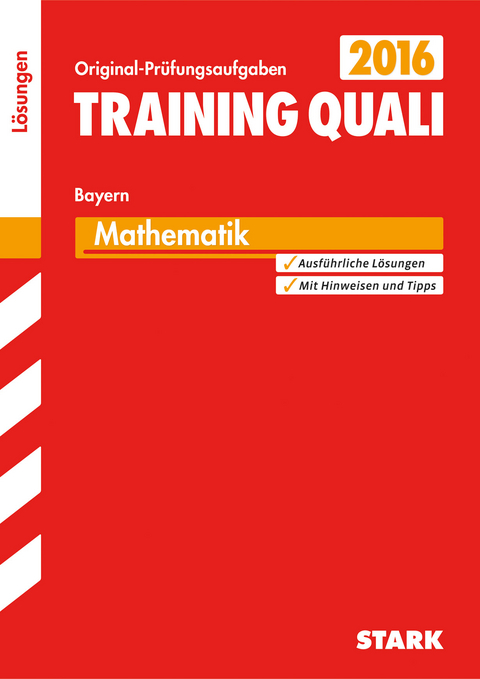 Training Quali Bayern - Mathematik Lösungsheft - Walter Modschiedler