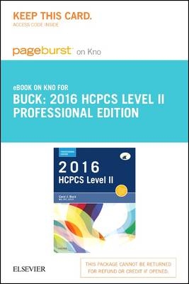 2016 HCPCS Level II Professional Edition - Elsevier eBook on Intel Education Study (Retail Access Card) - Carol J Buck