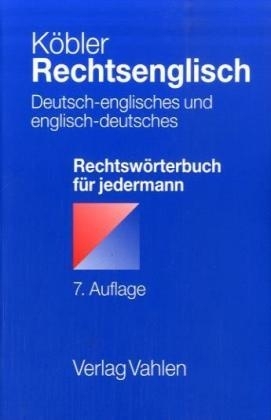 Rechtsenglisch - Gerhard Köbler