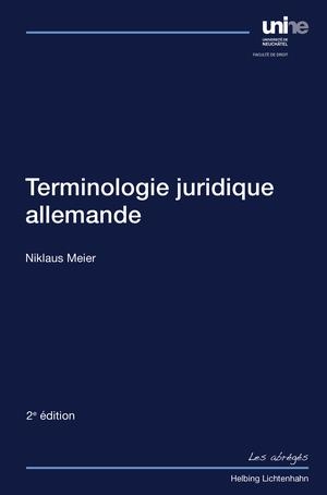 Terminologie juridique allemande - Niklaus Meier