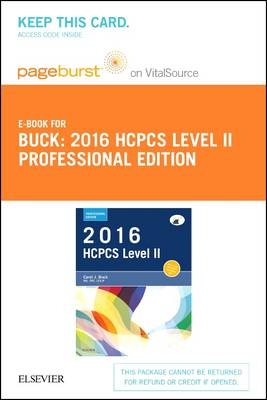 2016 HCPCS Level II Professional Edition - Elsevier eBook on Vitalsource (Retail Access Card) - Carol J Buck