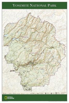 Yosemite National Park, Tubed - National Geographic Maps