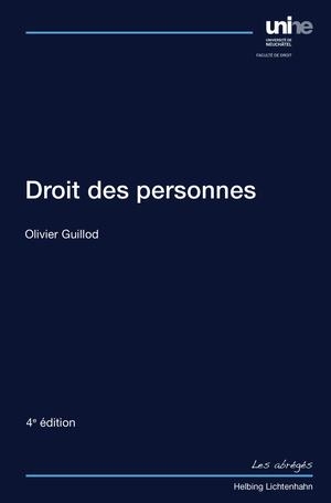 Droit des personnes - Olivier Guillod