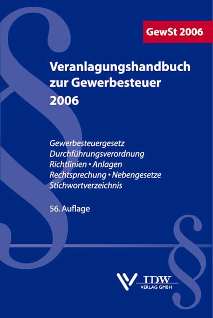 Veranlagungshandbuch Gewerbesteuer 2006