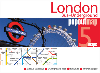 London Bus and Underground PopOut Map - 