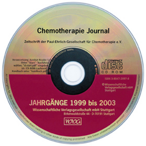Chemotherapie Journal. Jahrgänge 1999 bis 2003