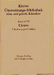 1. bis 4. Rede gegen Catilina -  Cicero