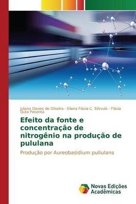 Efeito da fonte e concentraÃ§Ã£o de nitrogÃªnio na produÃ§Ã£o de pululana - Juliana Davies de Oliveira, Eliana FlÃ¡via C. SÃ©rvulo, FlÃ¡via Duta Pimenta