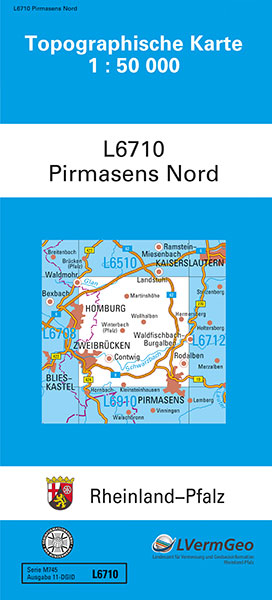 TK50 L6710 Pirmasens-Nord -  Landesamt für Vermessung und Geobasisinformation Rheinland-Pfalz