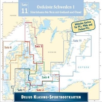 Delius Klasing Sportbootkarten CD-ROM / Ostküste Schweden 1