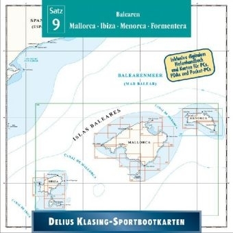 Delius Klasing Sportbootkarten CD-ROM / Mallorca - Ibiza - Menorca - Formentera