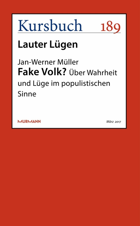 Fake Volk? - Jan-Werner Müller