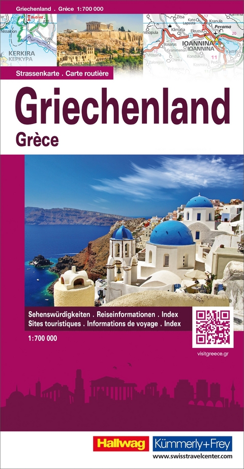 Griechenland Strassenkarte 1:700 000