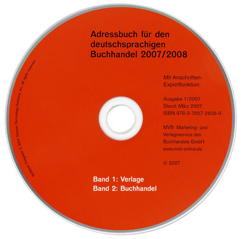 Adressbuch für den deutschsprachigen Buchhandel 2007/2008