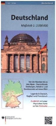 Deutschland 1: 1 000 000 -  BKG - Bundesamt für Kartographie und Geodäsie