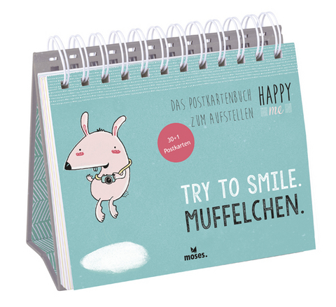 Happy me - Das Postkartenbuch zum Aufstellen