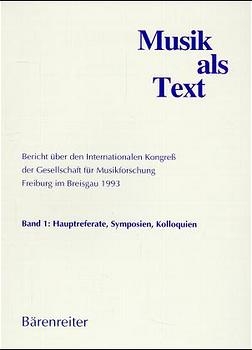 Musik als Text / Musik als Text - Luciano Berio, Karlheinz Stierle, Harold Powers