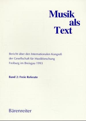 Musik als Text / Musik als Text - 