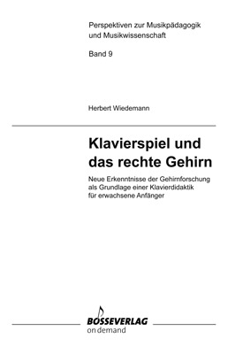 Klavierspiel und das rechte Gehirn - Herbert Wiedemann