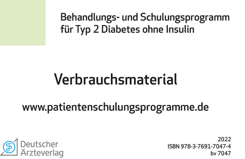 Therapie ohne Insulingabe - Verbrauchsmaterial - Monika Grüßer, Viktor Jörgens