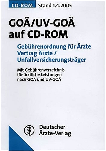 GOÄ/UV-GOÄ auf CD-ROM