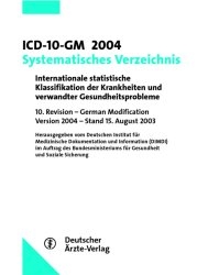 ICD-10-GM 2004 Systematisches Verzeichnis