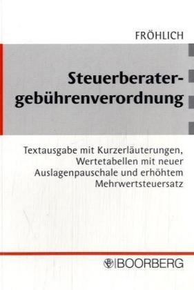 Steuerberater-Gebührenverordnung (StBGebV) - Sigrid Fröhlich