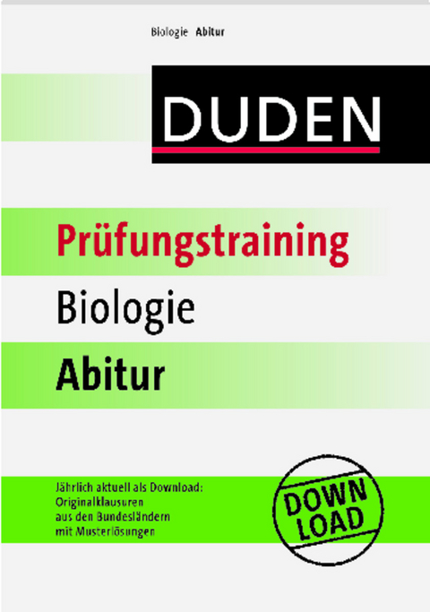 Duden - Prüfungstraining Biologie Abitur - Wilfried Probst