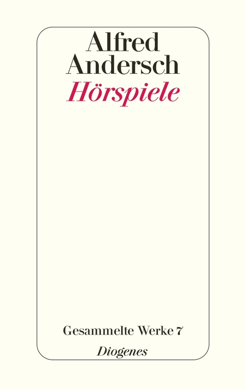 Hörspiele - Alfred Andersch