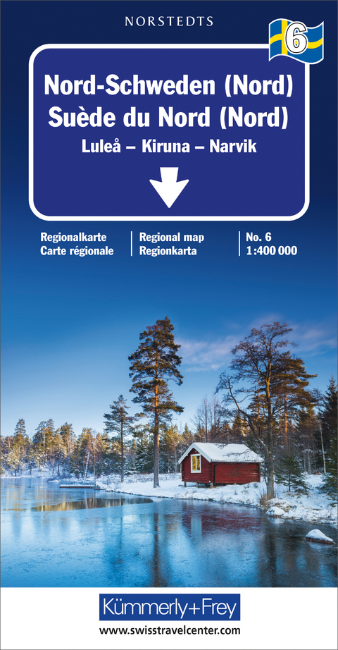 Nord-Schweden (Nord) Nr. 06 Regionalkarte Schweden 1:400 000