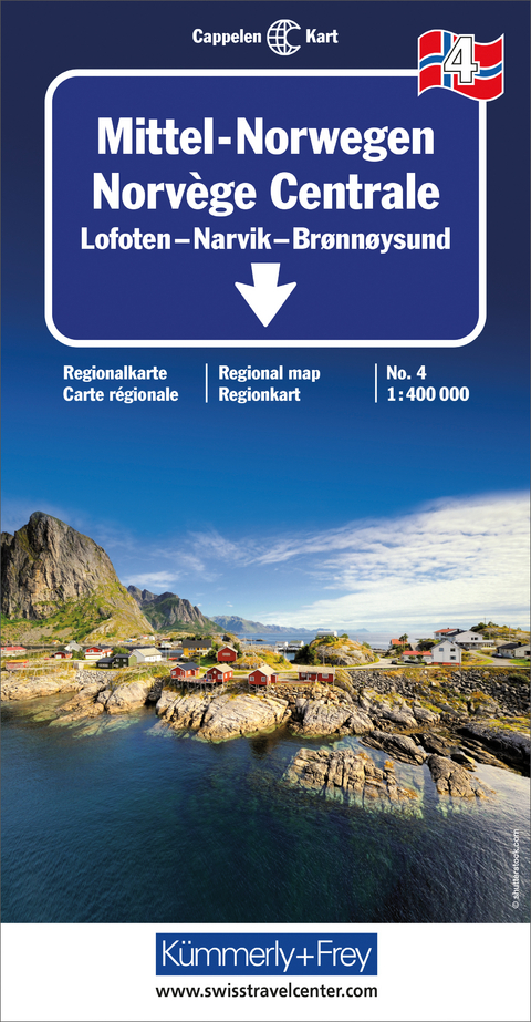 Mittel-Norwegen Nr. 04 Regionalkarte Norwegen 1: 400 000