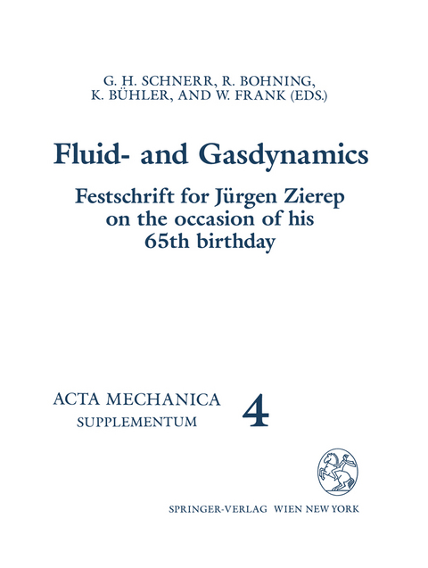 Fluid- and Gasdynamics - 