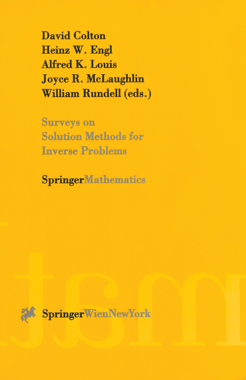 Surveys on Solution Methods for Inverse Problems - 