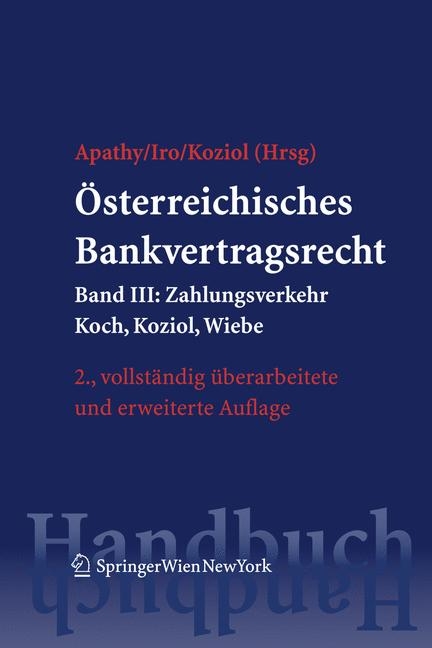 Österreichisches Bankvertragsrecht - 