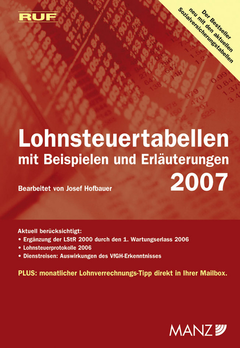 RUF Lohnsteuertabellen 2007 - Josef Hofbauer