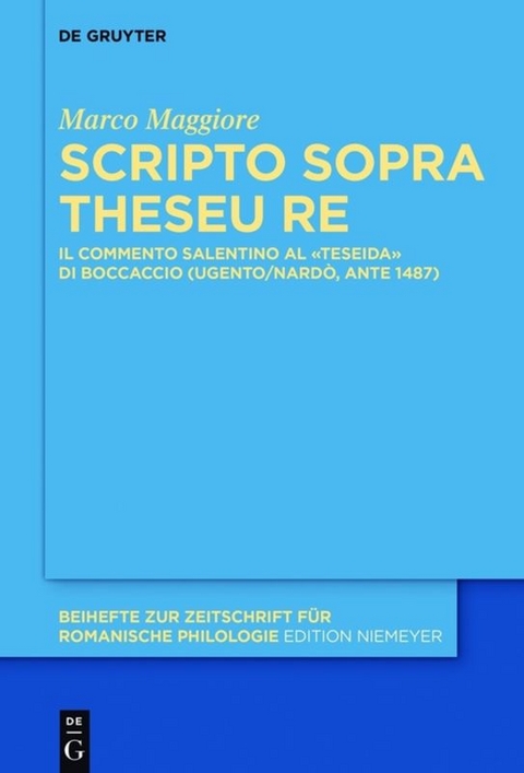 Scripto sopra Theseu Re - Marco Maggiore