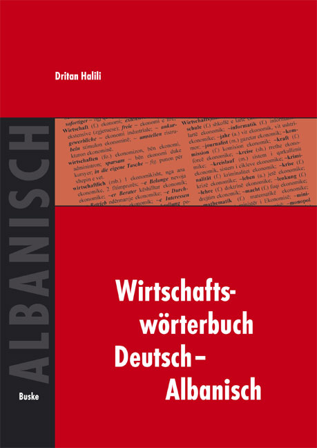 Wirtschaftswörterbuch Deutsch–Albanisch - Dritan Halili