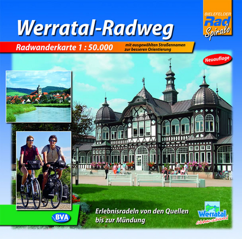 Quadrat-Spiralo BVA Werratal-Radweg Erlebnisradeln von den Quellen bis zur Mündung Radwanderkarte 1:50.000