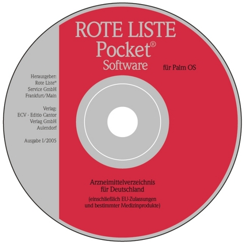 ROTE LISTE Pocket® Software für Palm OS - Einzelausgabe
